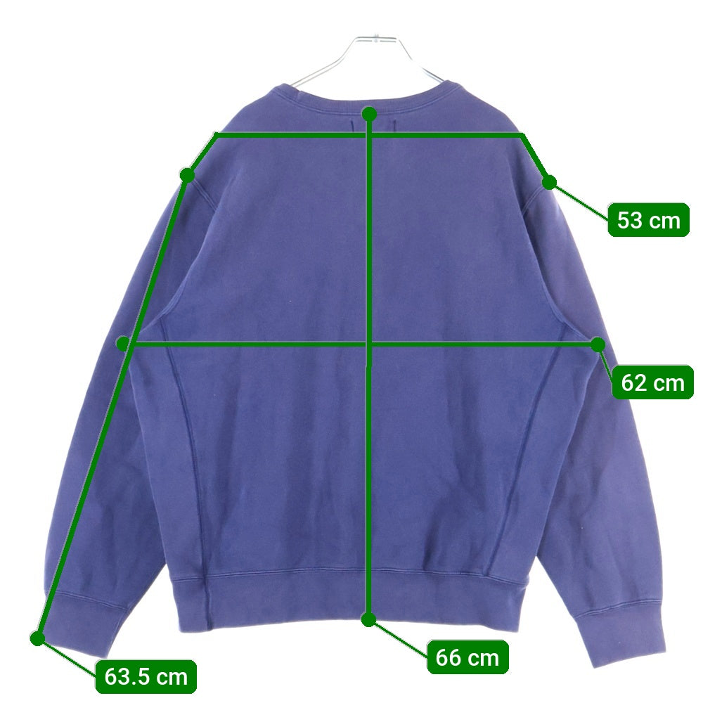 POLO RALPH LAUREN(ポロラルフローレン) 中国製 スモールポニー刺繍 コットンポリ Vガゼット スウェット トレーナー ネイビー