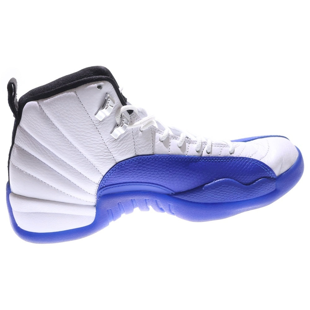 NIKE(ナイキ) AIR JORDAN 12 RETRO WHITE GAME ROYAL エアジョーダン12 レトロ ホワイトゲームロイヤル ハイカットスニーカー ホワイト/ブルー US8/26cm CT8013-140