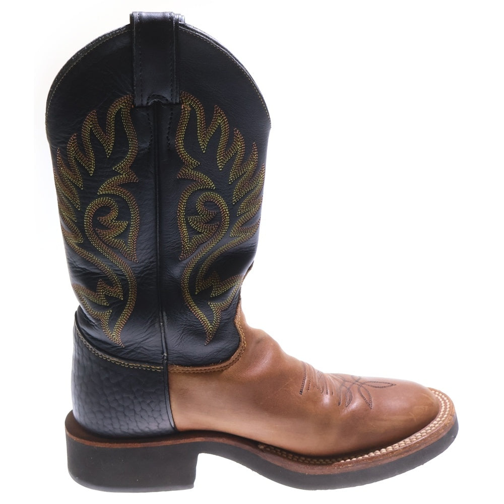 NO BRAND(ノーブランド) JUSTIN BOOTS(ジャスティンブーツ) PALUXY 11 ウェスタンレザーブーツ ブラウン