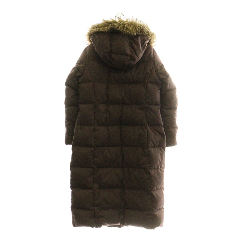 Eddie Bauer(エディバウワー) ファーフーデッド ダウンロングコート ジャケット レディース パープル 23312097