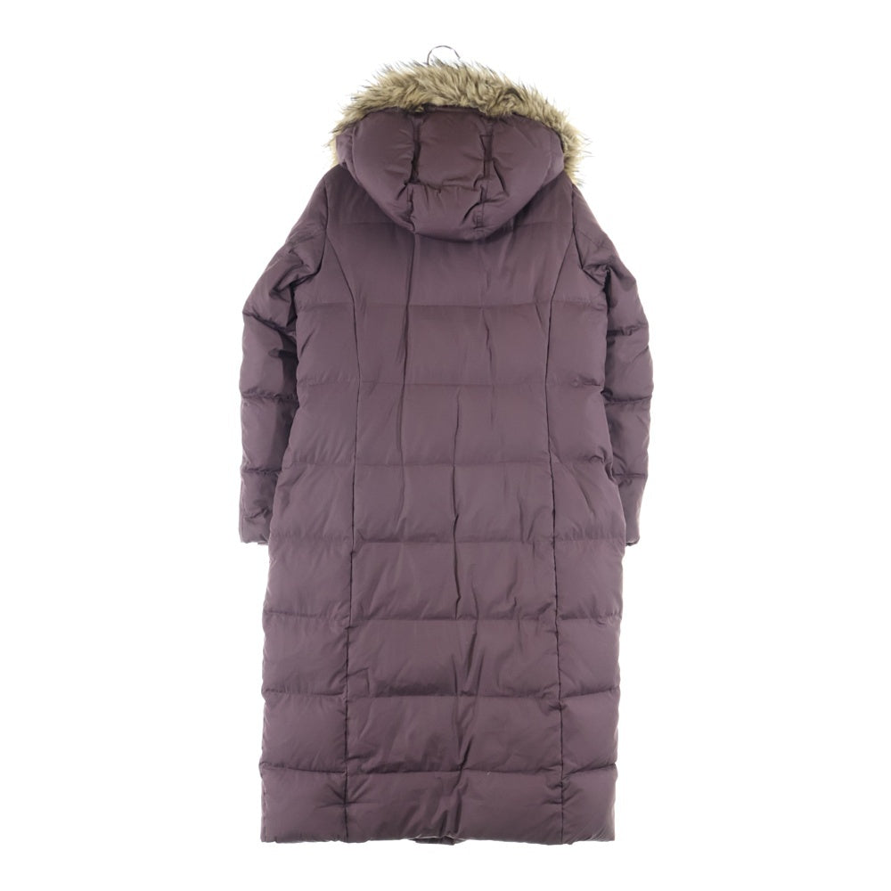 Eddie Bauer(エディバウワー) ファーフーデッド ダウンロングコート ジャケット レディース パープル 23312097