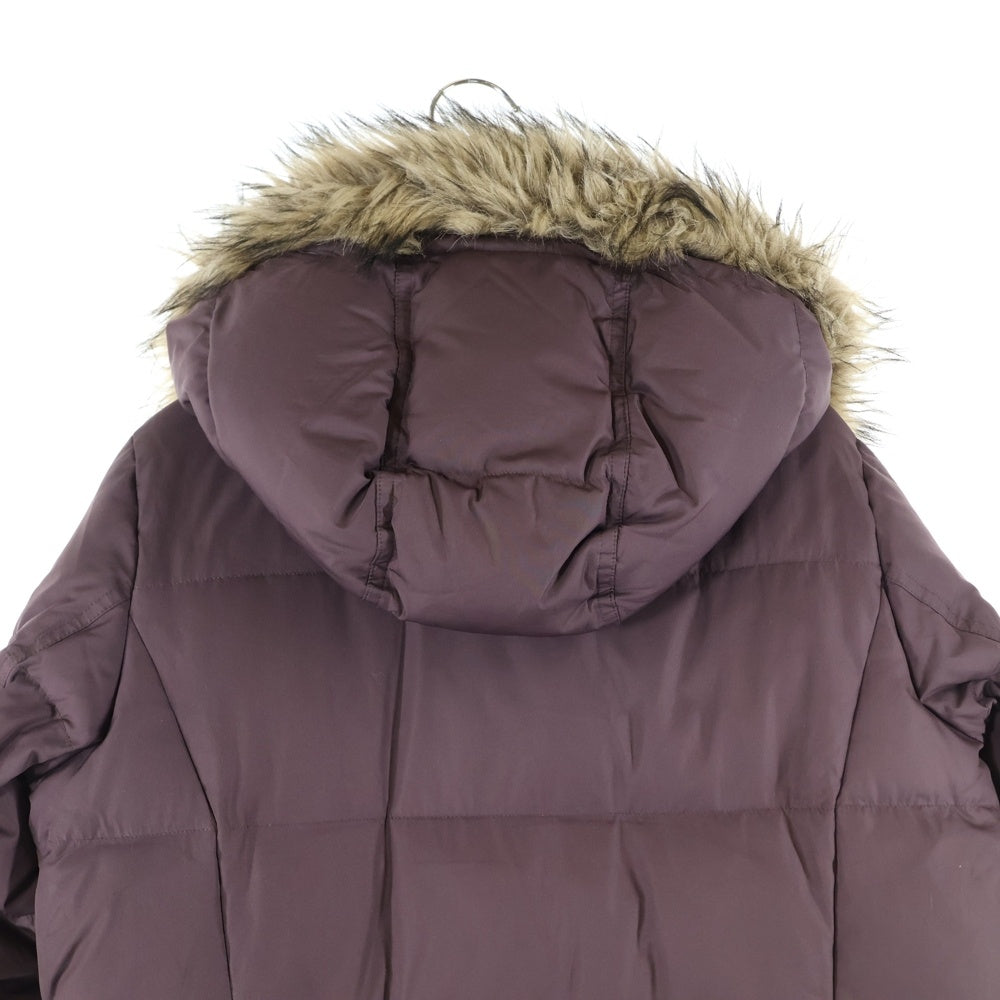 Eddie Bauer(エディバウワー) ファーフーデッド ダウンロングコート ジャケット レディース パープル 23312097