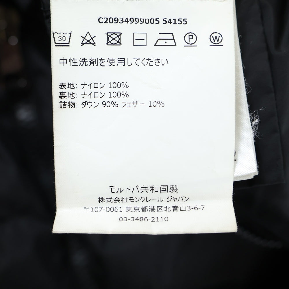 MONCLER(モンクレール) 17AW MIRIELON ミリエロン ロゴワッペン ダウンコート ブラック レディース C20934999005 54155