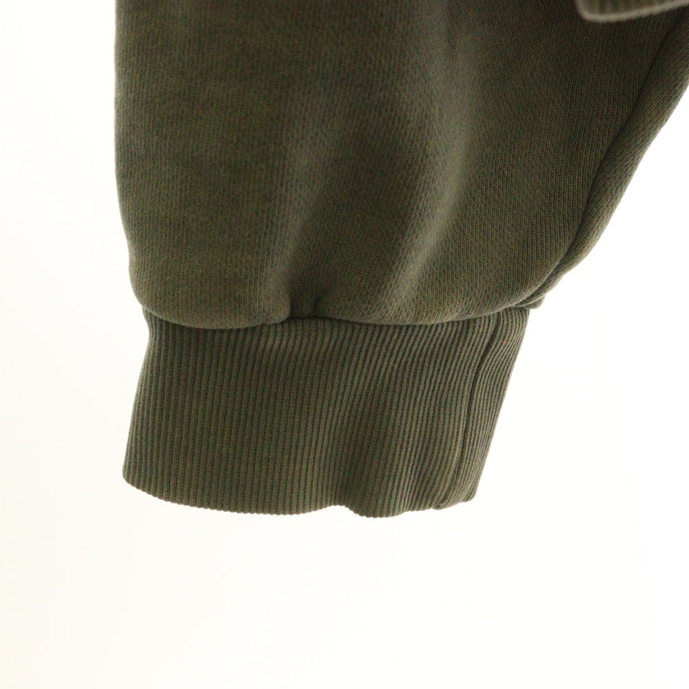 entire studios(エンタイア スタジオ) FULL ZIP ダブルポケット ジップアップ フーデッド スウェット パーカー グレー ES2106