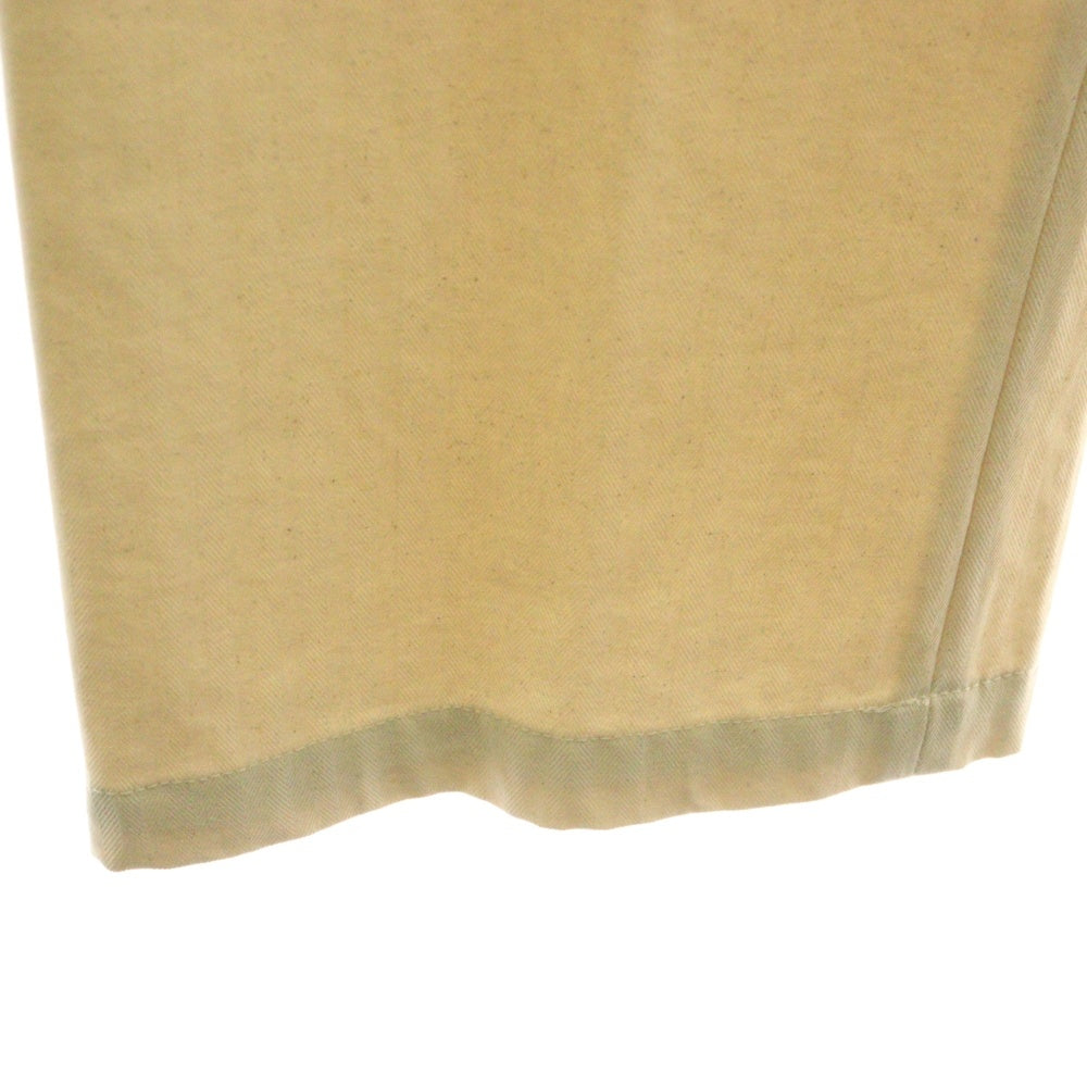 UNIVERSAL OVERALL(ユニバーサルオーバーオール) ×TATTOO STUDIO YAMADA タトゥースタジオヤマダ HBT ノータック コットン ワークパンツ アイボリー U2421600TS