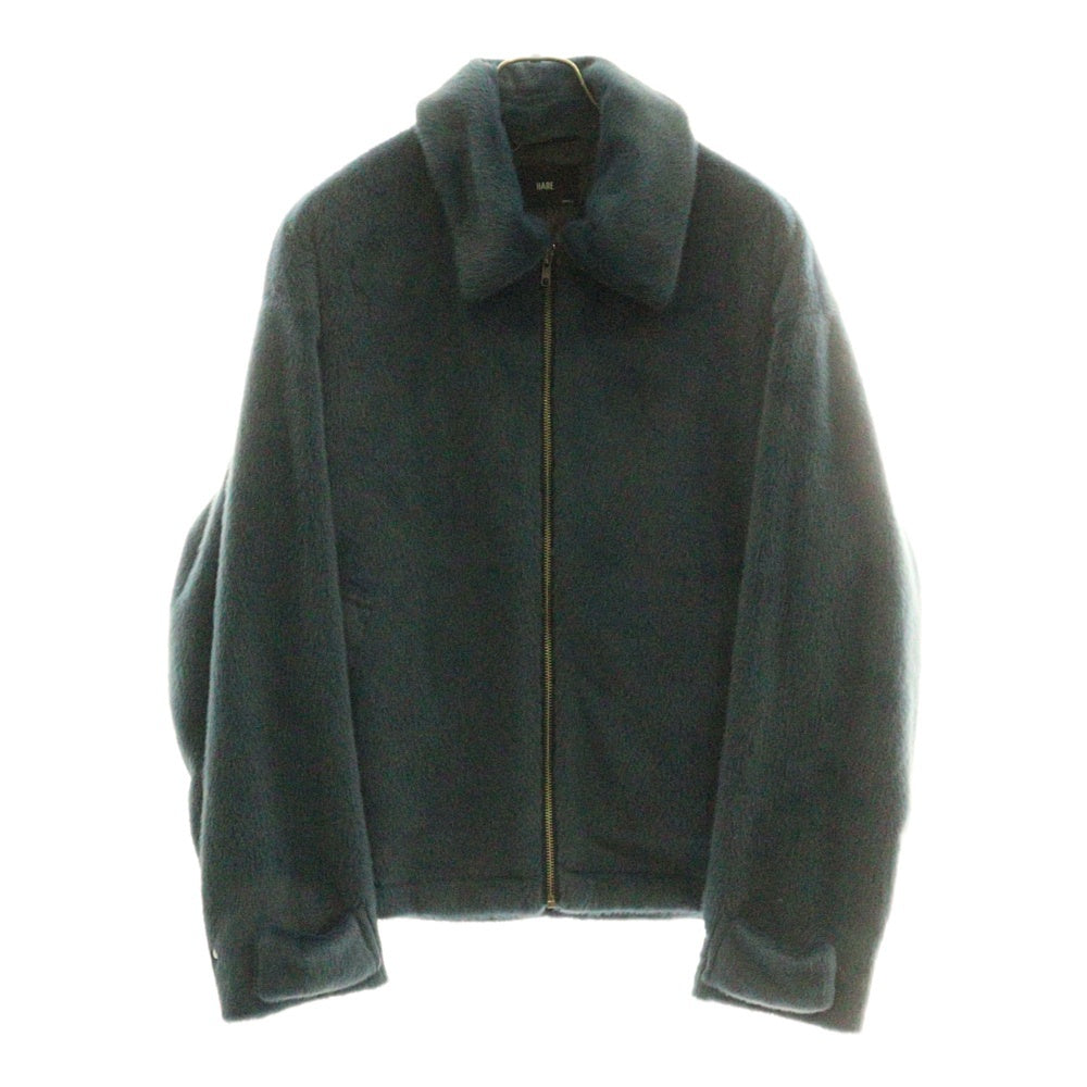 HARE(ハレ) ポリエステル フェイクファーブルゾン ジャケット ブルー HA030033TO