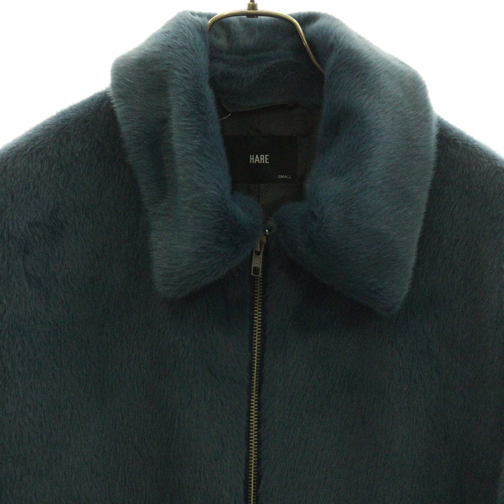 HARE(ハレ) ポリエステル フェイクファーブルゾン ジャケット ブルー HA030033TO