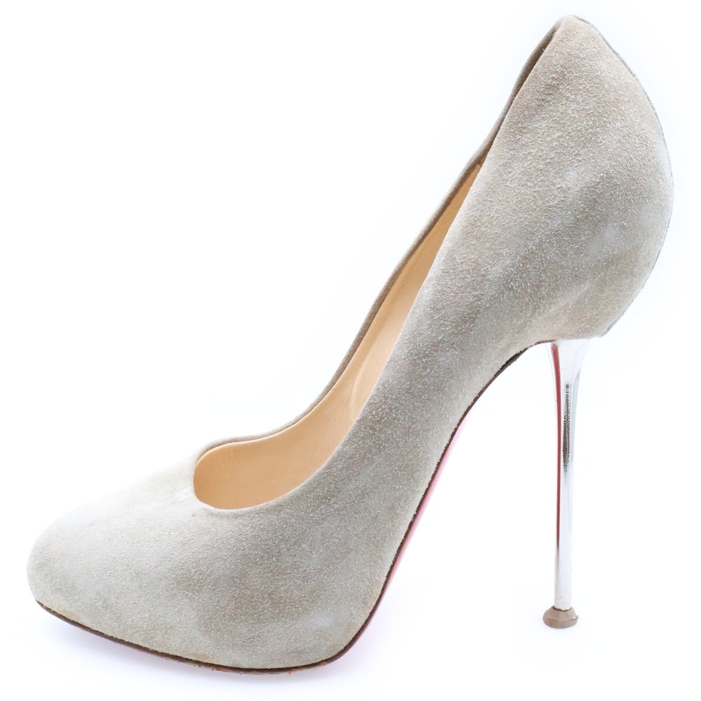 CHRISTIAN LOUBOUTIN(クリスチャンルブタン) イタリア製 スエード ハイヒールパンプス ベージュ レディース