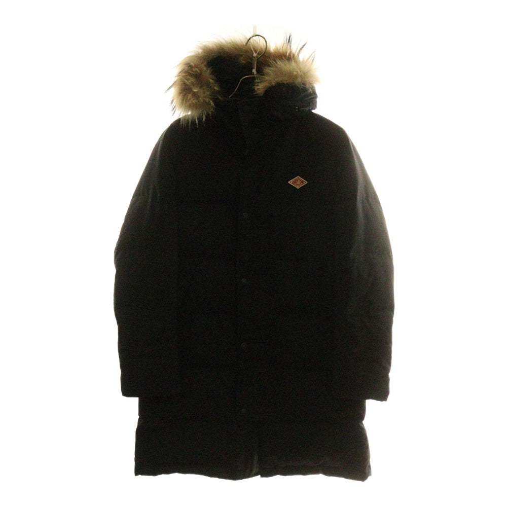 DANTON(ダントン) ファーフーデッド ダウンジャケット コート ブラック 16A-FA-002