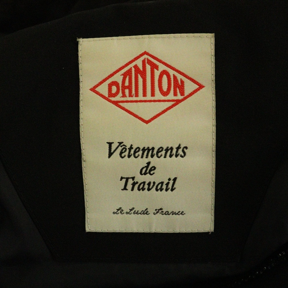 DANTON(ダントン) ファーフーデッド ダウンジャケット コート ブラック 16A-FA-002