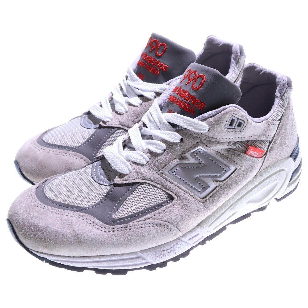 New Balance(ニューバランス) M990VS2 スウェード切り替え ローカットスニーカー グレー US9.5/27.5cm