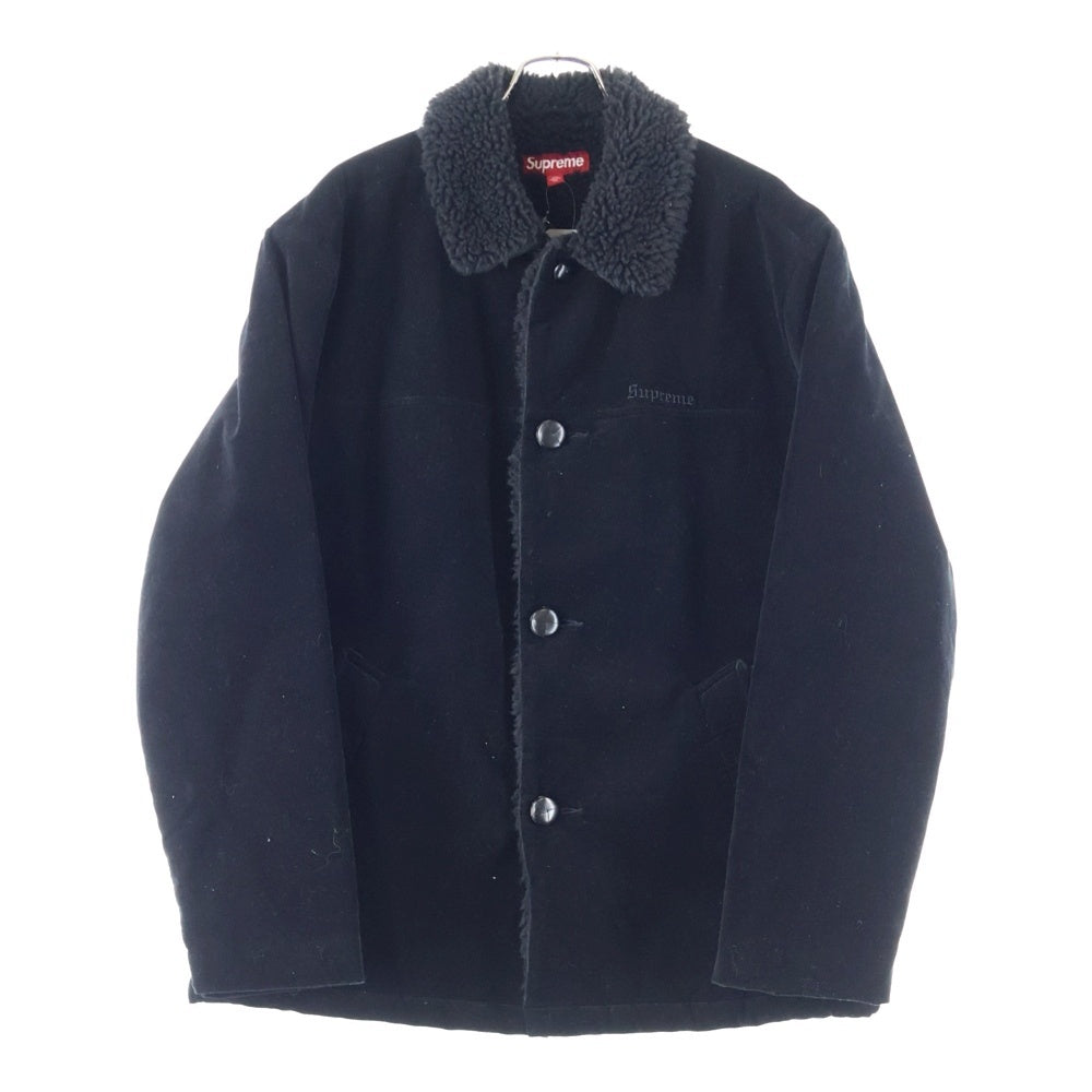 SUPREME(シュプリーム) 24AW Kindermann Uncut Corduroy Car Coat キンダーマン アンカット コーデュロイ カーコート ジャケット ブラック