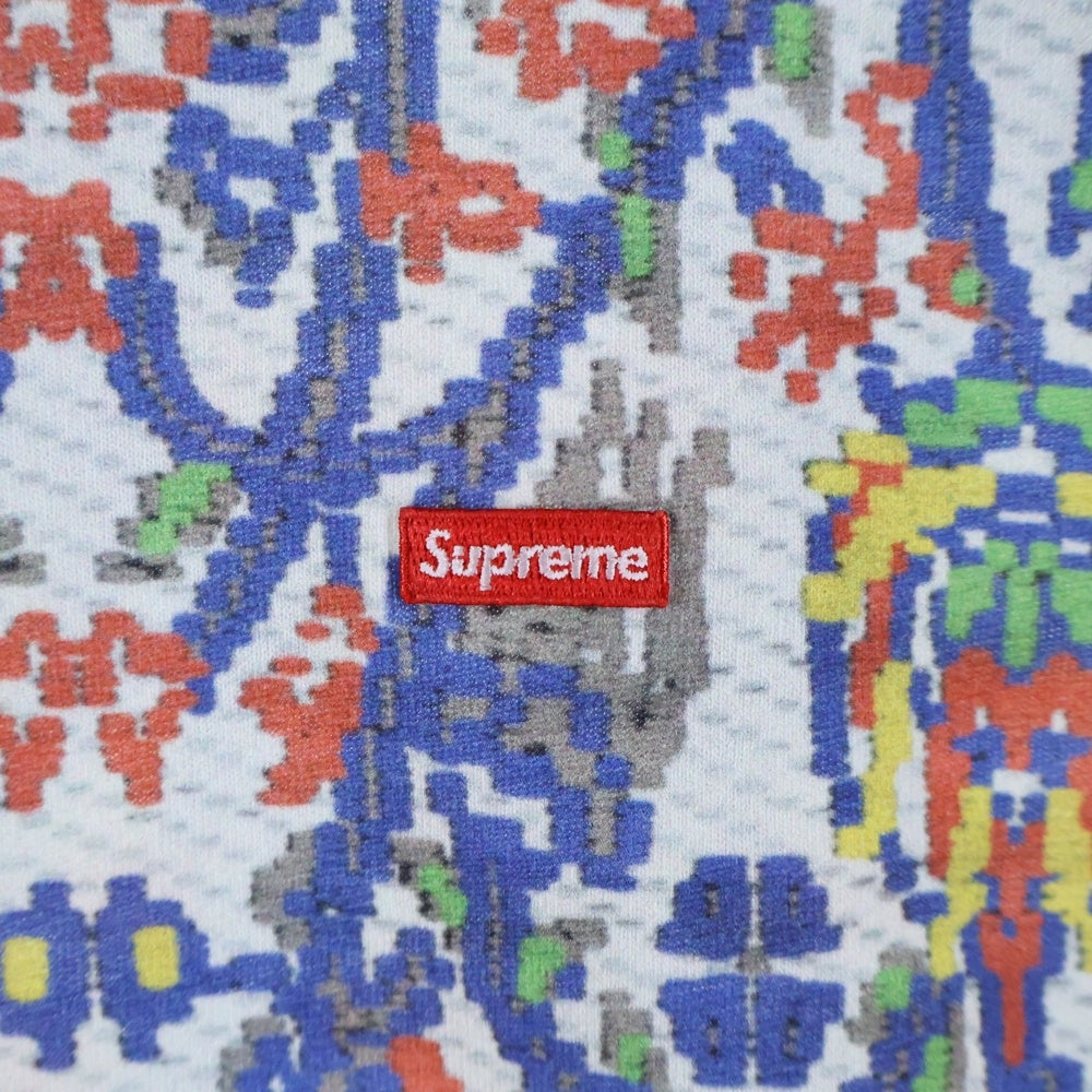 SUPREME(シュプリーム) 23SS Small Box Logo L/S Tee Tapestry タペストリープリント 総柄 スモールボックスロゴ クルーネック 長袖Tシャツ カットソー マルチカラー
