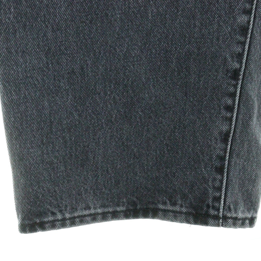 SUPREME(シュプリーム) 23SS Baggy Jean クラシックロゴ刺繍 ジップフライ バギーデニムパンツ ブラック