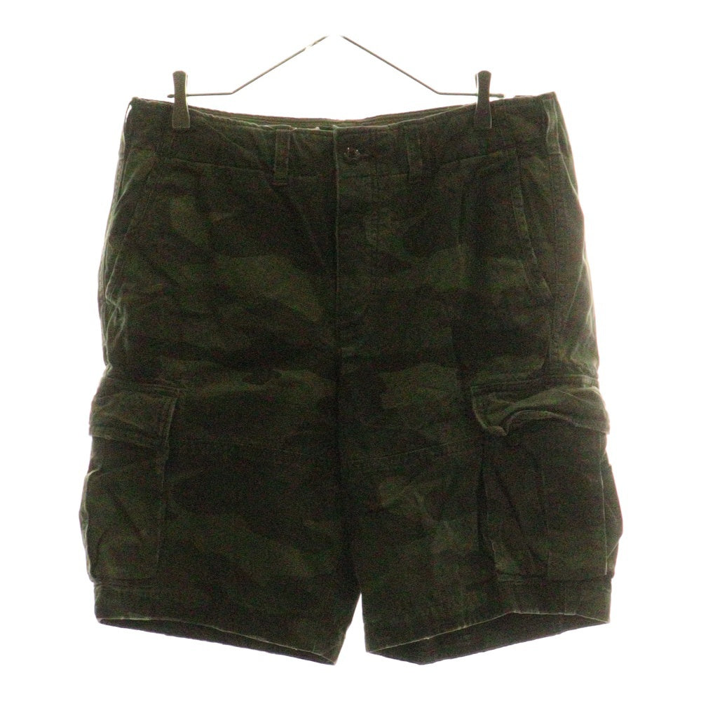 Abercrombie&Fitch(アバクロンビーアンドフィッチ) カモ柄 コットン カーゴ ショーツ ハーフパンツ カーキ