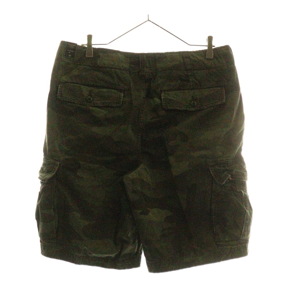 Abercrombie&Fitch(アバクロンビーアンドフィッチ) カモ柄 コットン カーゴ ショーツ ハーフパンツ カーキ