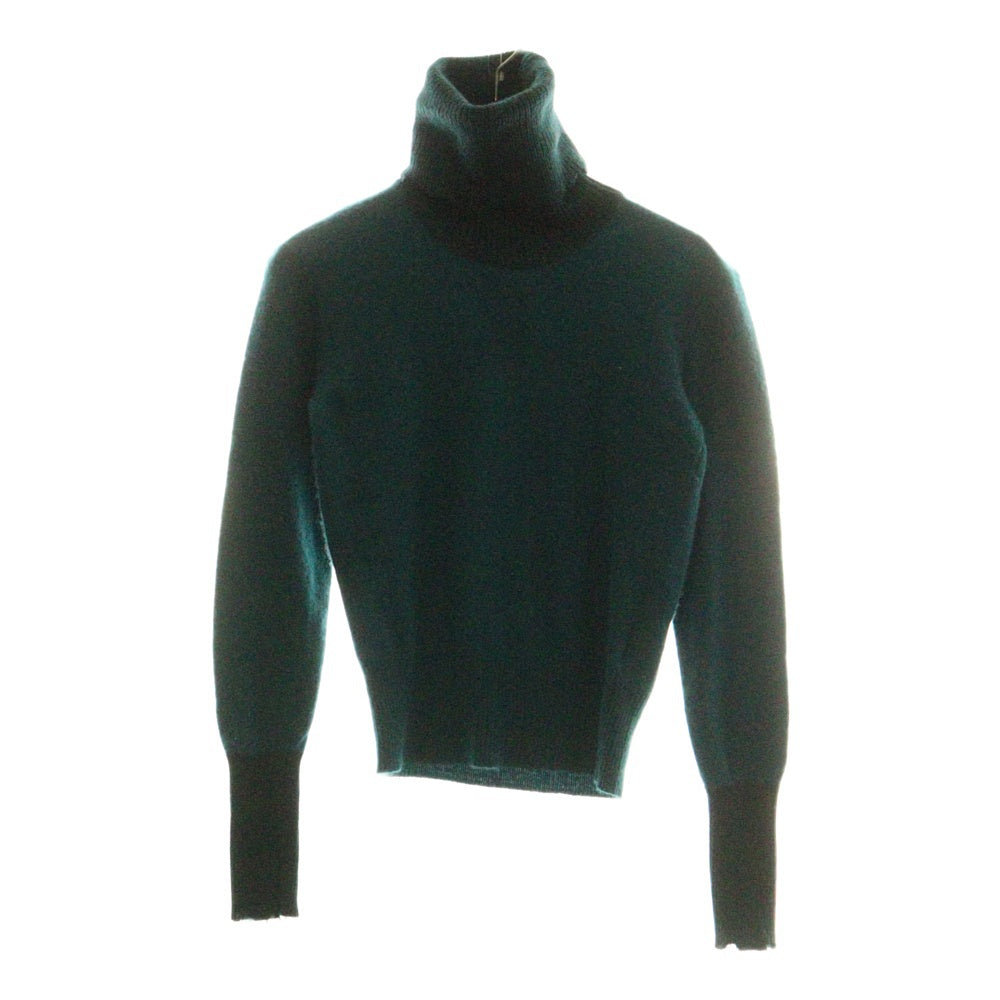 DIESEL(ディーゼル) ライトニングロゴ カットオフ タートルネック ニット セーター レディース グリーン