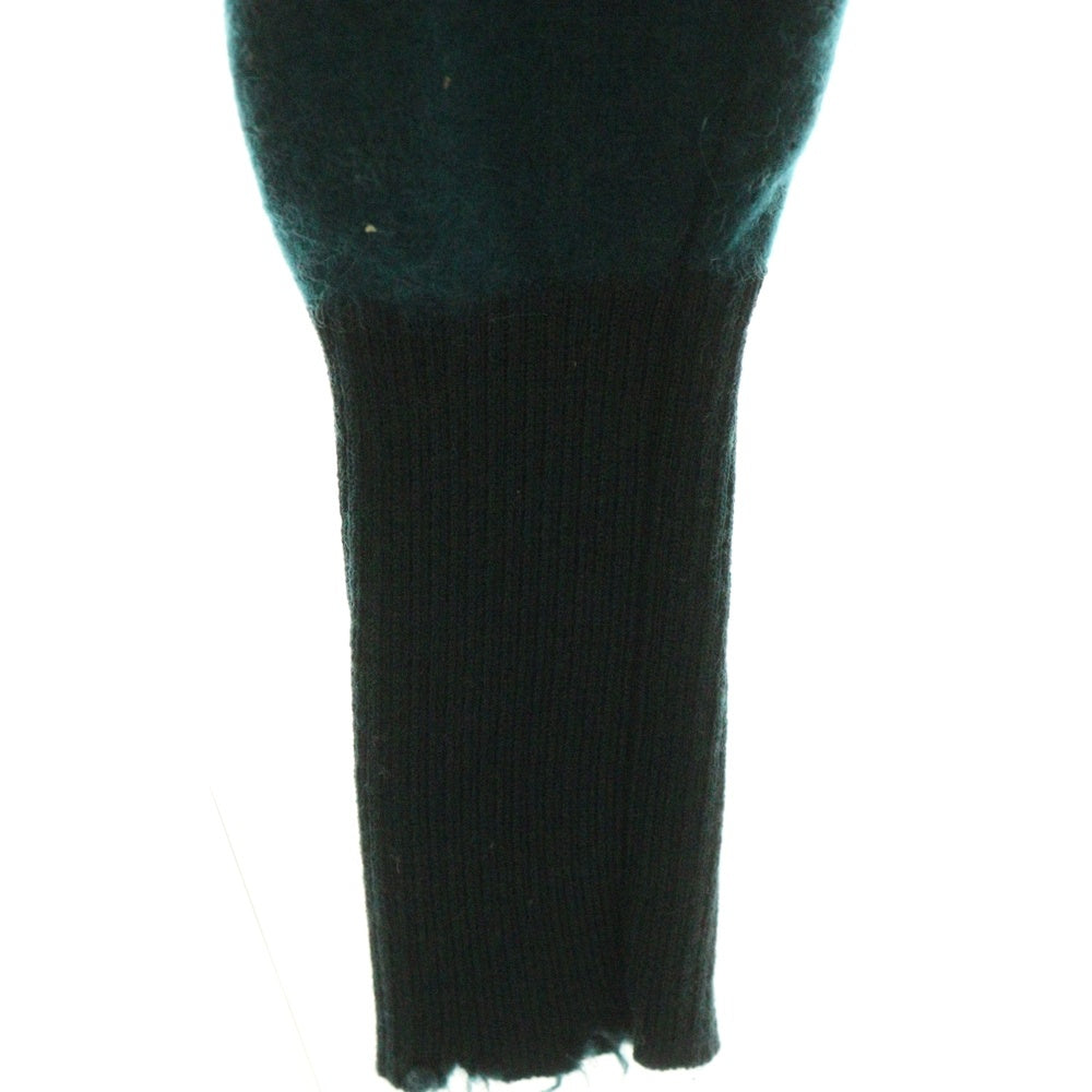 DIESEL(ディーゼル) ライトニングロゴ カットオフ タートルネック ニット セーター レディース グリーン