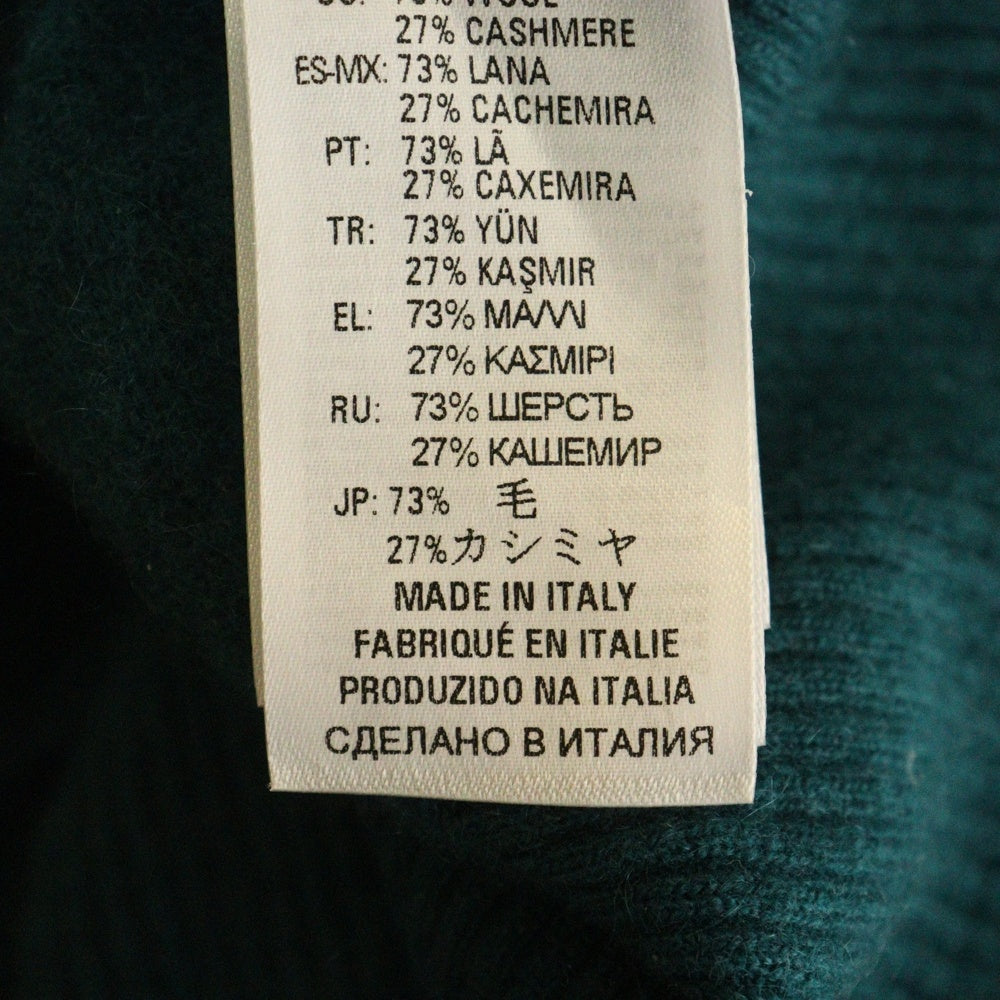 DIESEL(ディーゼル) ライトニングロゴ カットオフ タートルネック ニット セーター レディース グリーン