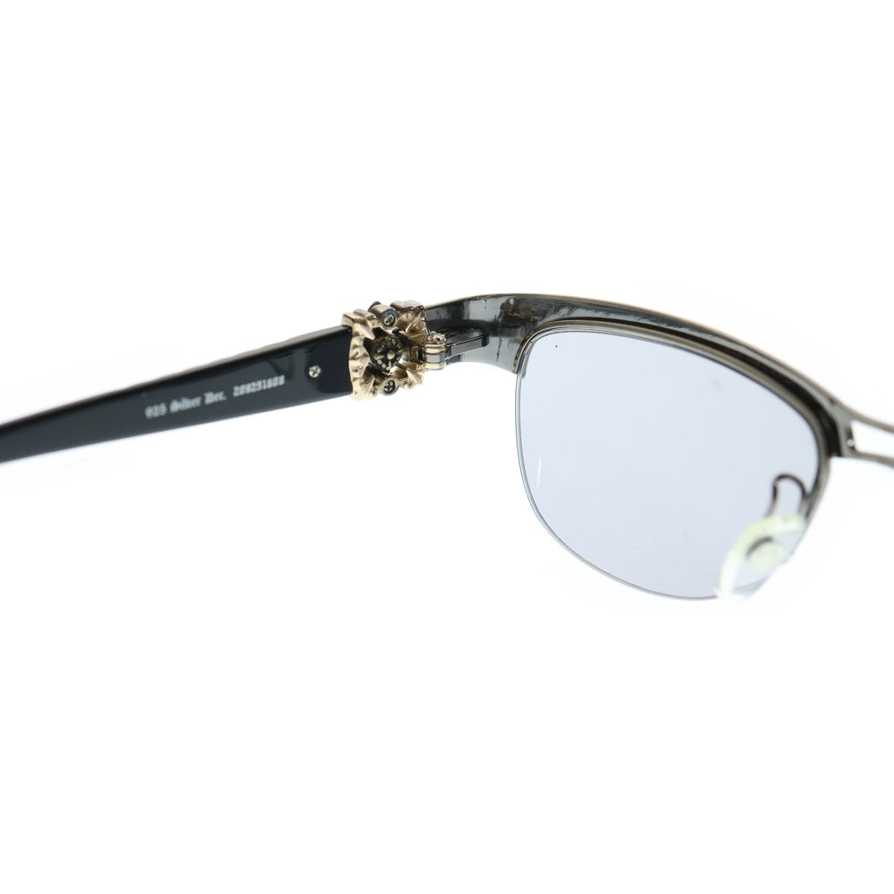 A'rossby(ロズヴィ) A'rossby/ロズヴィ メタルブロウナイロール サングラス メガネ 眼鏡 ブラック/シルバー 209251608