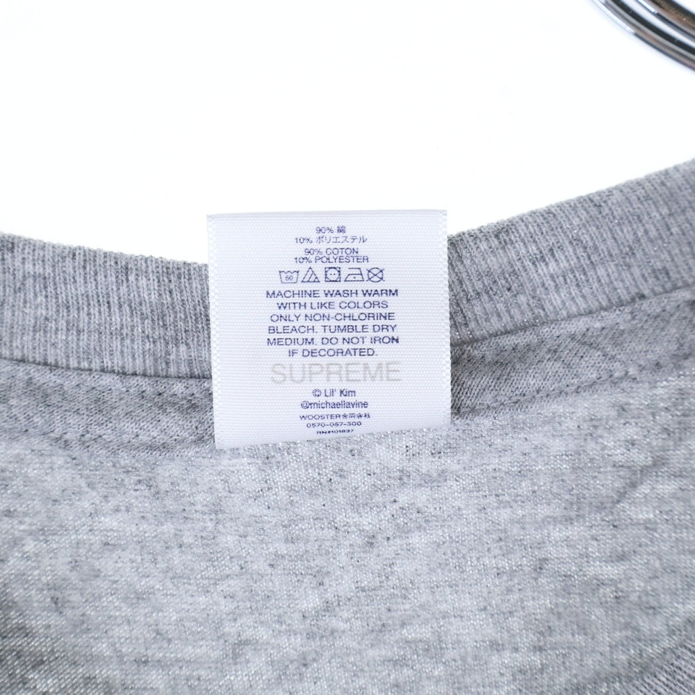 SUPREME(シュプリーム) 22SS Lil Kim Tee リル・キム フォトプリント クルーネック 半袖Tシャツ カットソー グレー