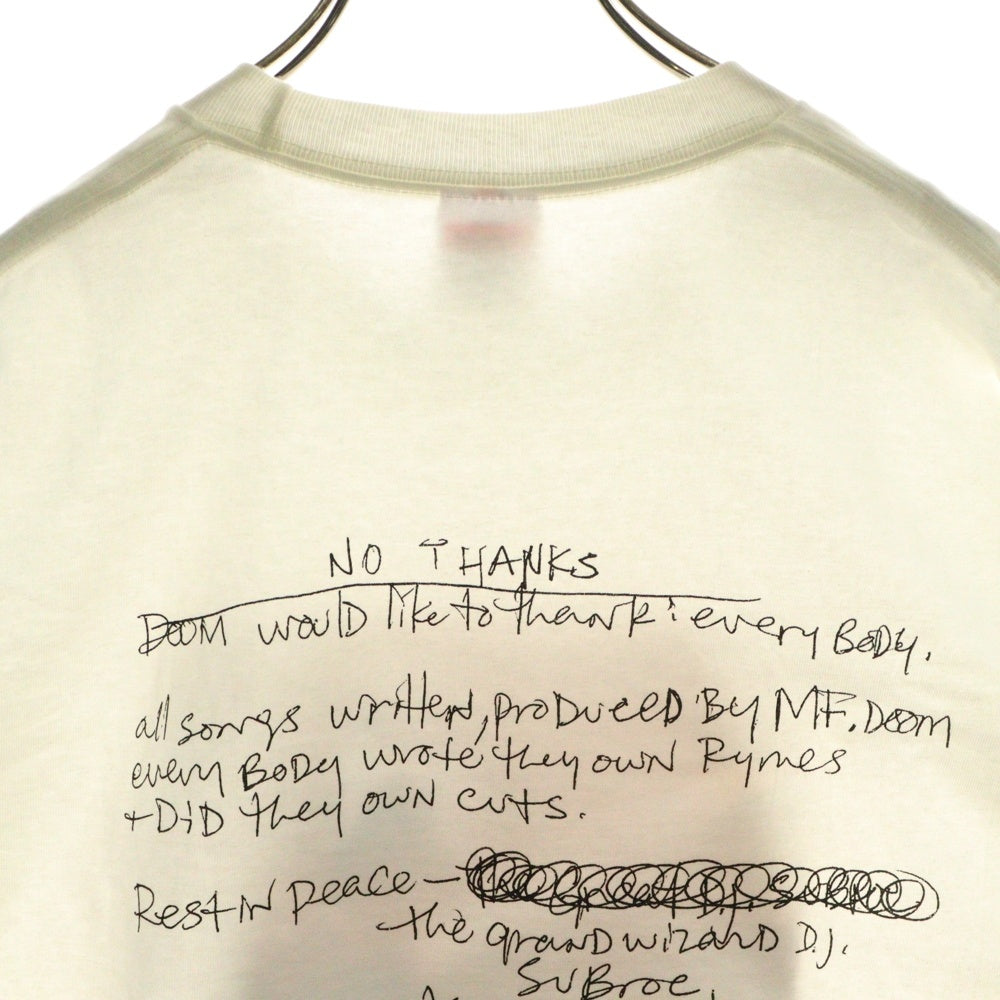 SUPREME(シュプリーム) 23AW MF Doom Tee MFドゥーム 両面プリント 半袖Tシャツ カットソー ホワイト