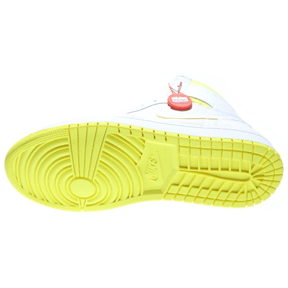 NIKE(ナイキ) AIR JORDAN 1 RETRO HIGH OG FIRST CLASS FLIGHT エアジョーダン1 レトロ ファーストクラス ハイカットスニーカー ホワイト/イエロー US10.5/28.5cm 555088-170