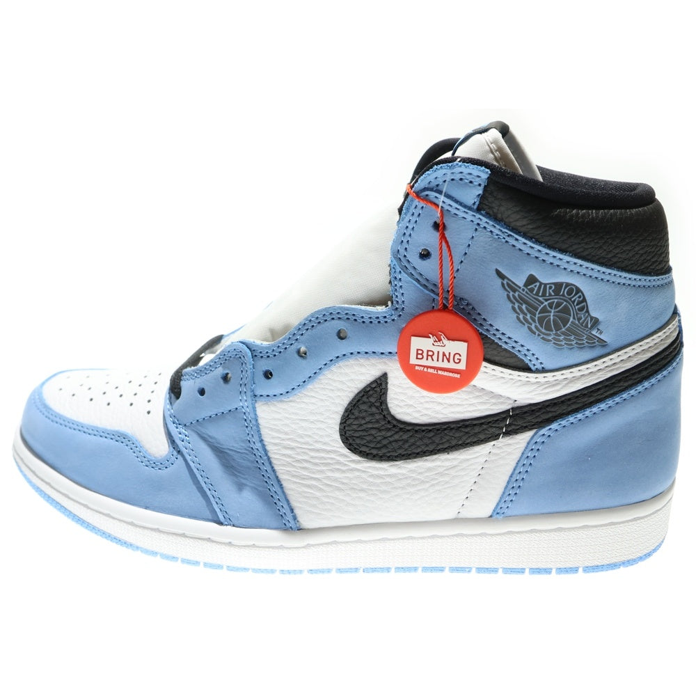 NIKE(ナイキ) AIR JORDAN1 RETRO HIGH OG OBSIDIAN UNIVERSITY BLUE エアジョーダン1 レトロ オブシディアン ハイカットスニーカー ブルー/ホワイト US10.5/28.5cm 555088-140