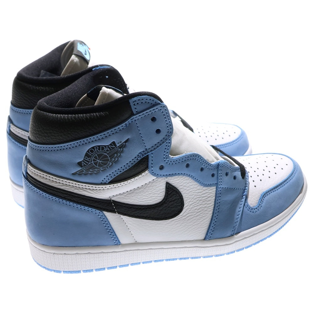 NIKE(ナイキ) AIR JORDAN1 RETRO HIGH OG OBSIDIAN UNIVERSITY BLUE エアジョーダン1 レトロ オブシディアン ハイカットスニーカー ブルー/ホワイト US10.5/28.5cm 555088-140