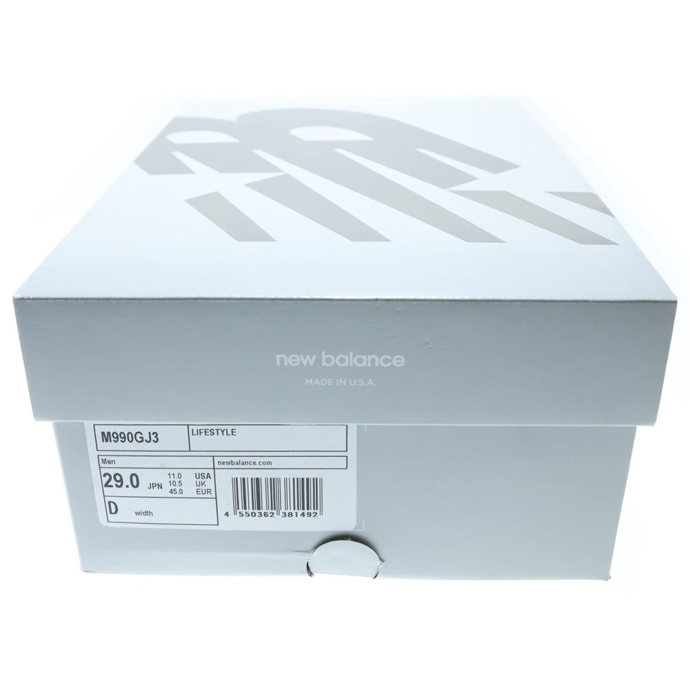 New Balance(ニューバランス) M990GJ3 990 V3 USA製 ローカットスニーカー グレー US11/29cm