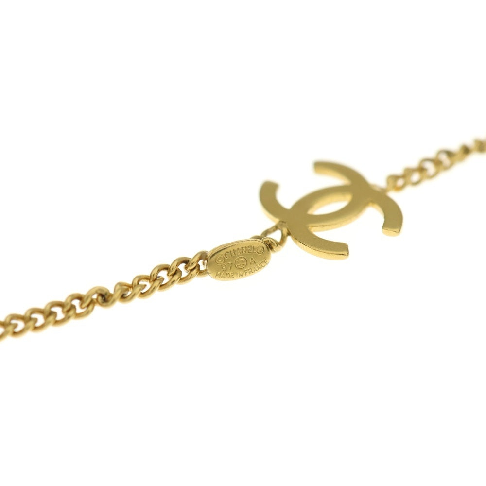 CHANEL(シャネル) ココマーク ストーン付き 2連 GP ロングチェーンネックレス 97A ゴールド レディース