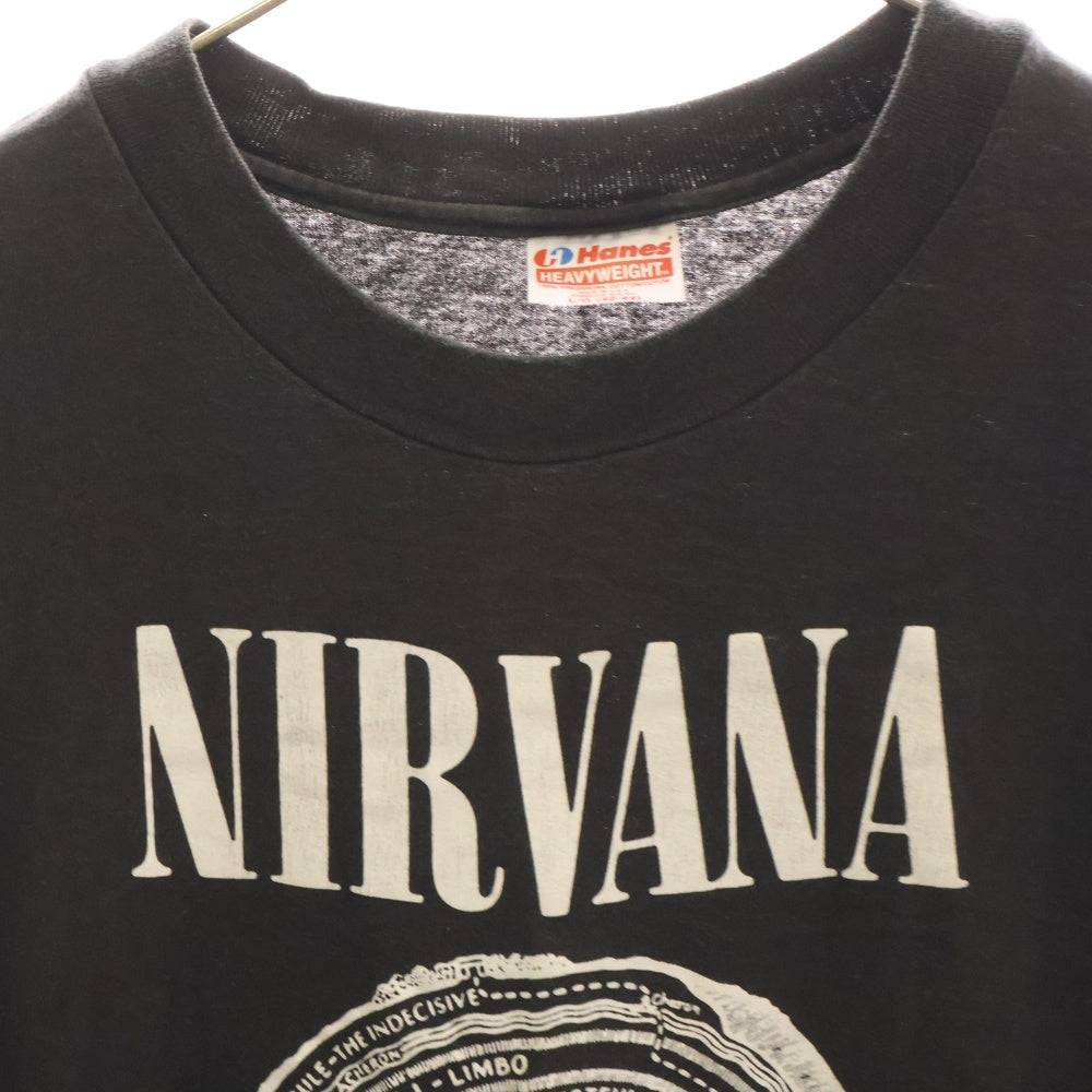 VINTAGE(ヴィンテージ) 00S VINTAGE NIRVANA 2003 VESTIBULE TEE ニルヴァーナ ヴェステュバル 両面プリントTシャツ 半袖クルーネックカットソー ブラック