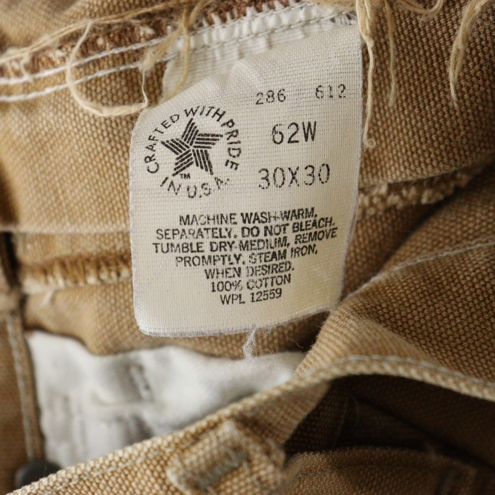 CARHARTT(カーハート) 80S VINTAGE DOUBLE KNEE PAINTER PANTS ヴィンテージ ダブルニー ダック地 ペインターパンツ ブラウン 62W