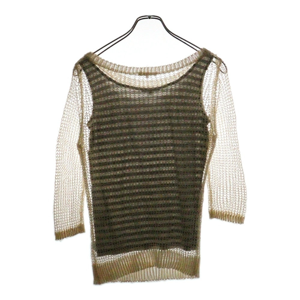 NO BRAND(ノーブランド) LOUNIE (ルーニィ) レースアップ レイヤードクルーネック長袖Tシャツ カットソー レディース ホワイト