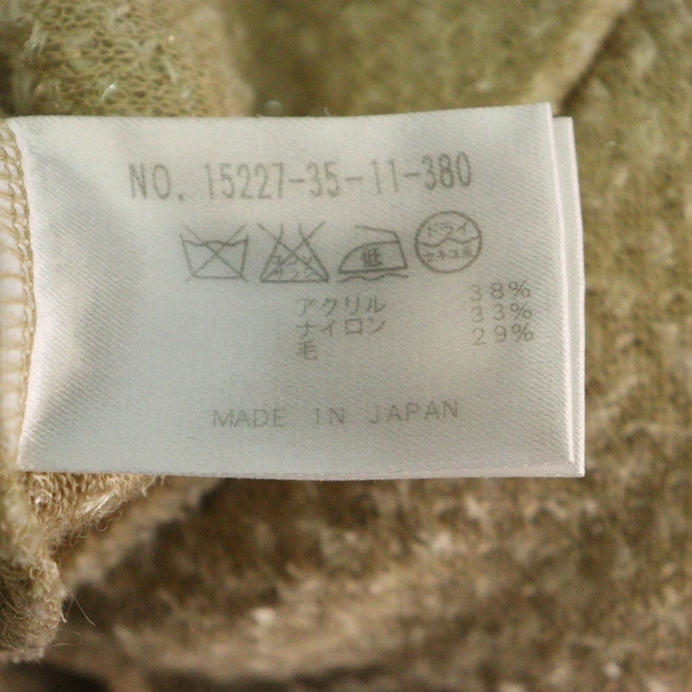 ANAYI(アナイ) ウール混 クルーネック長袖Tシャツ カットソー レディース ベージュ 15227-35-11-380