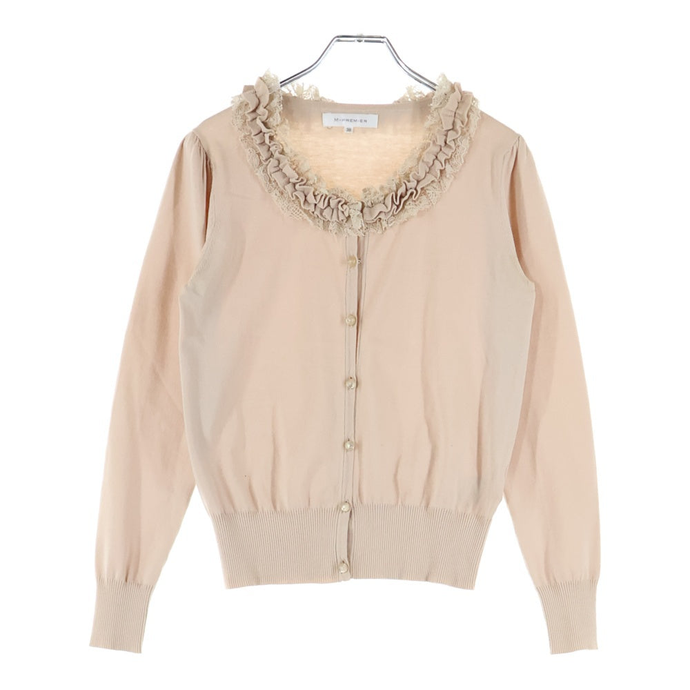 M-PREMIER(エムプルミエ) レースアップ ショートカーディガン ブラウス レディース ピンク A707-025