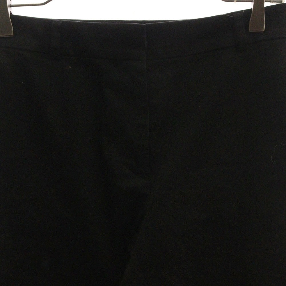 NO BRAND(ノーブランド) ICB (アイシービー) ポリコットン テーパードパンツ レディース ブラック
