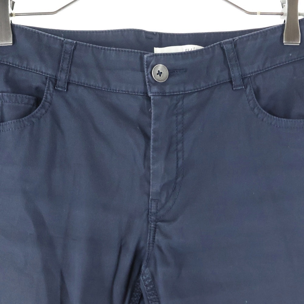 qualite(カリテ) ポリコットン スキニーパンツ レディース ネイビー 32340050023