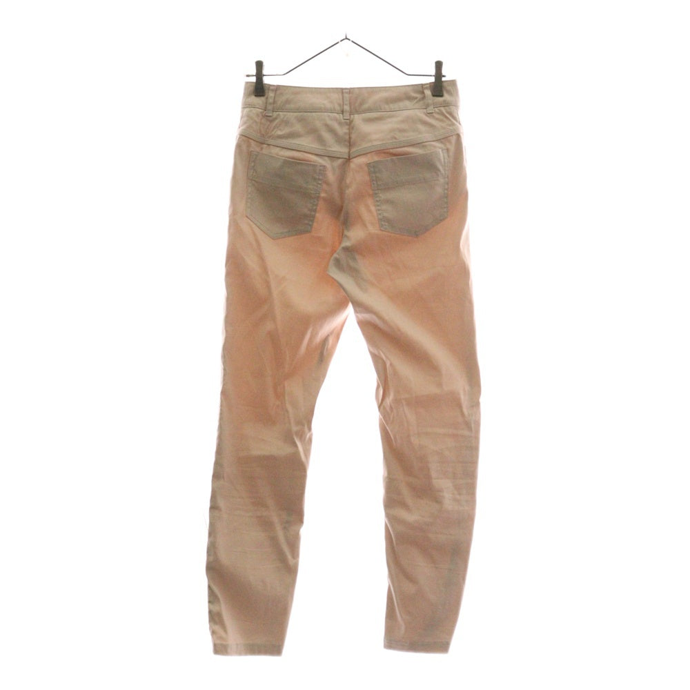 NO BRAND(ノーブランド) QUALITE (カリテ) ポリコットン テーパードスキニーパンツ レディース ピンク 32340050028