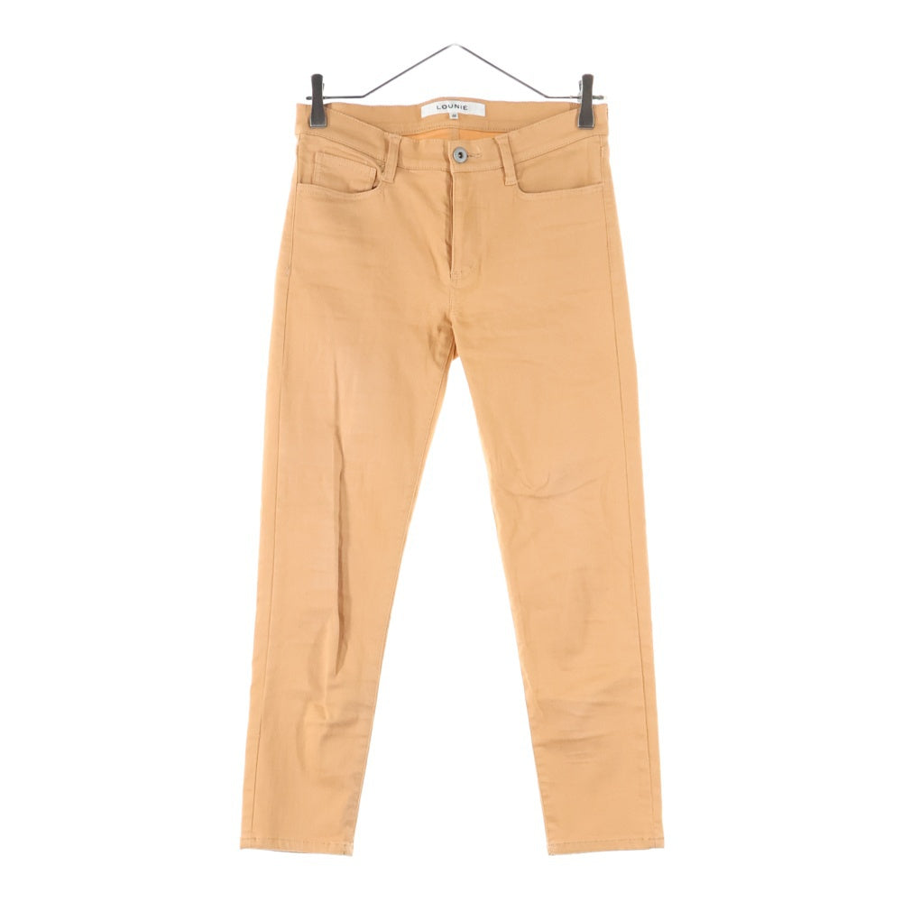 LOUNIE(ルーニィ) コットン テーパードスキニーパンツ レディース オレンジ