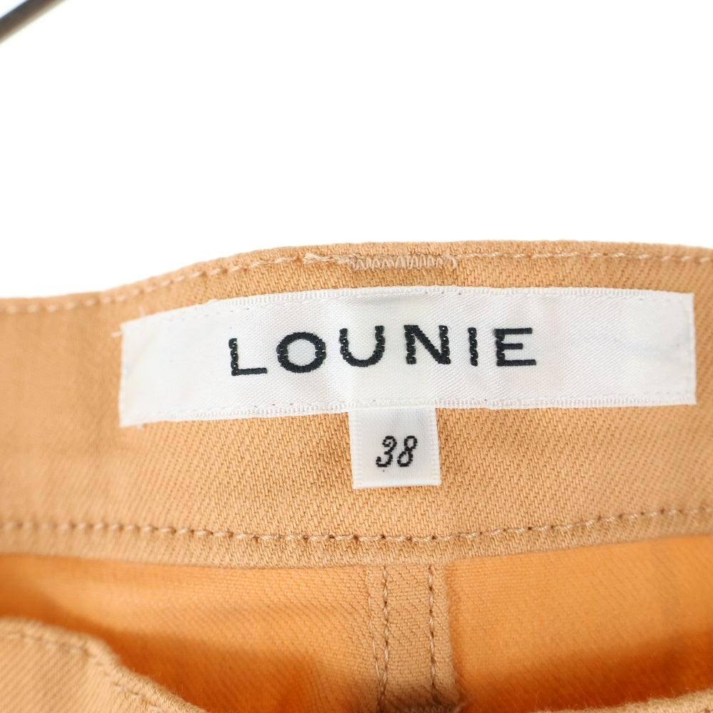 LOUNIE(ルーニィ) コットン テーパードスキニーパンツ レディース オレンジ