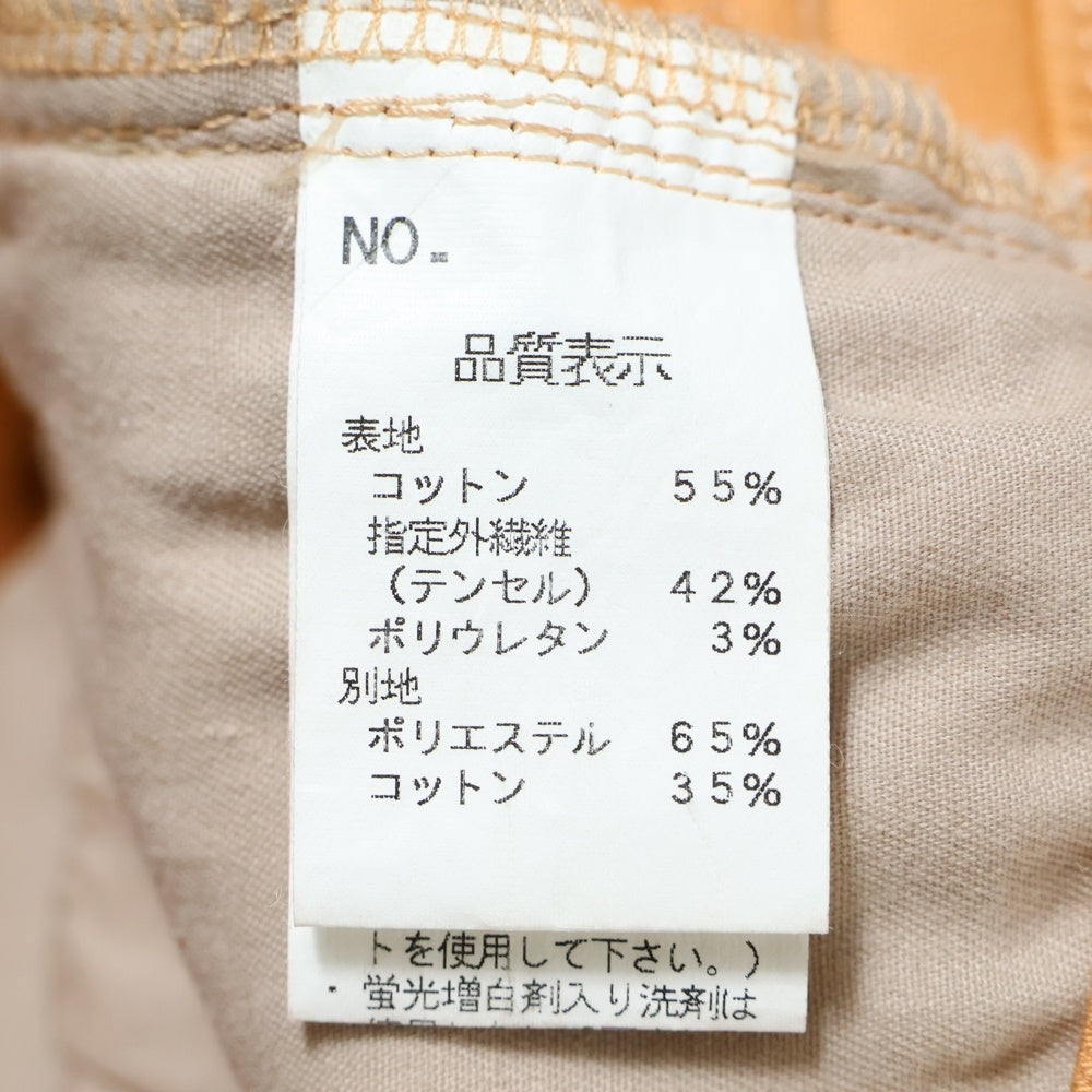 LOUNIE(ルーニィ) コットン テーパードスキニーパンツ レディース オレンジ