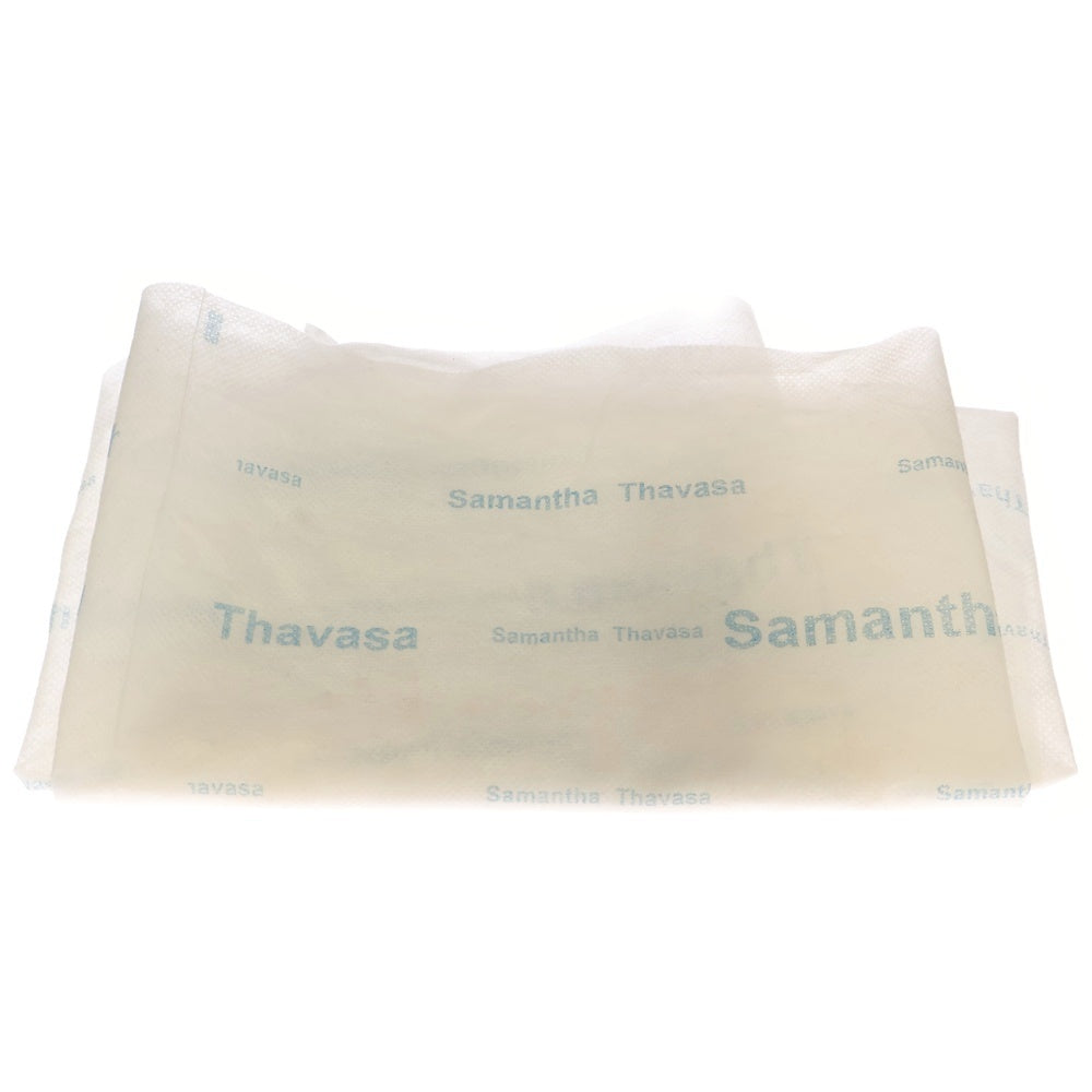 Samantha Thavasa(サマンサタバサ) ロゴパッチ付き ムートンキャンバスハンドバッグ レディース ブラウン