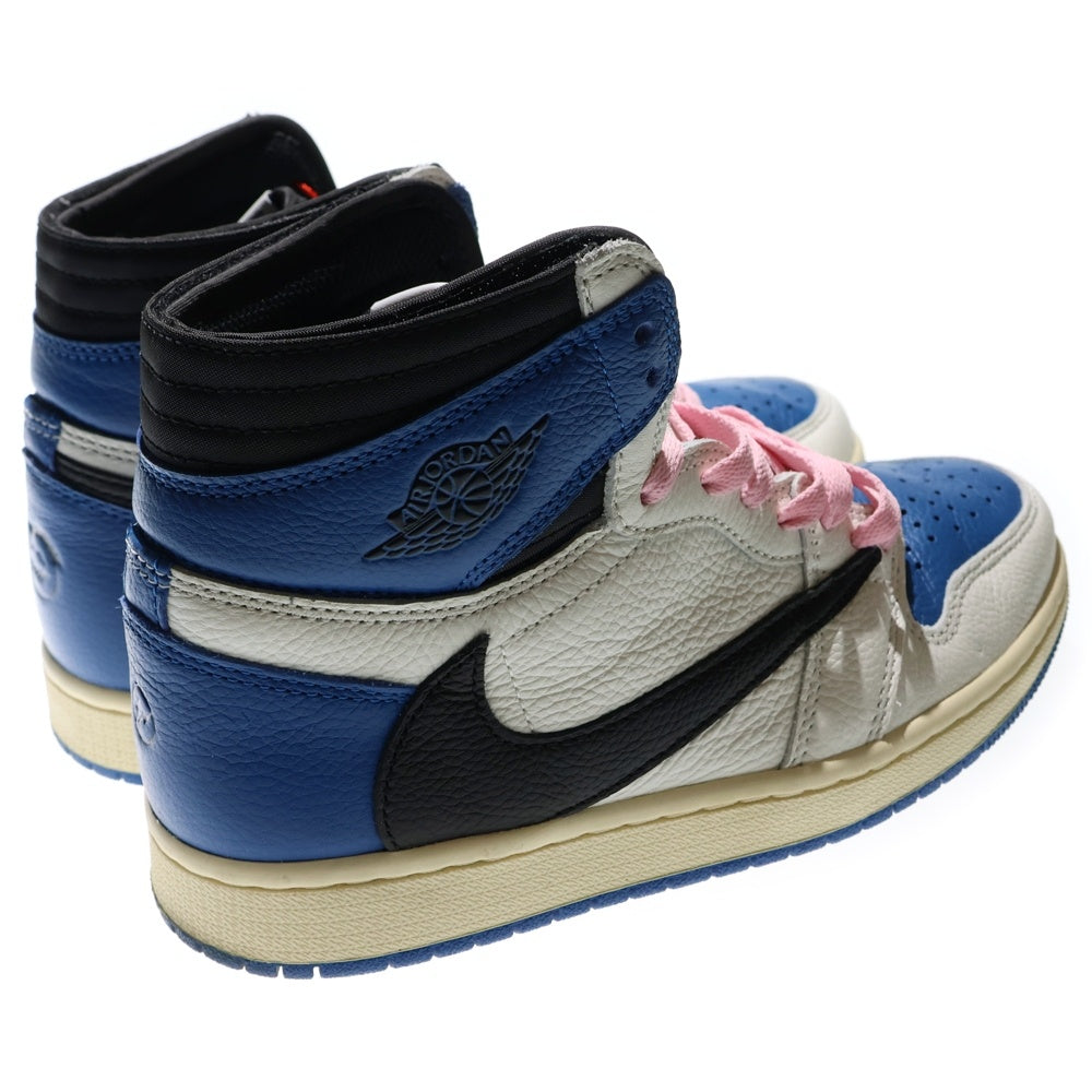 NIKE(ナイキ) ×TRAVIS SCOTT FRAGMENT DESIGN AIR JORDAN 1 HIGH OG SP トラヴィス スコット フラグメント エアジョーダン1 ハイカットスニーカー レディース DH3227-105