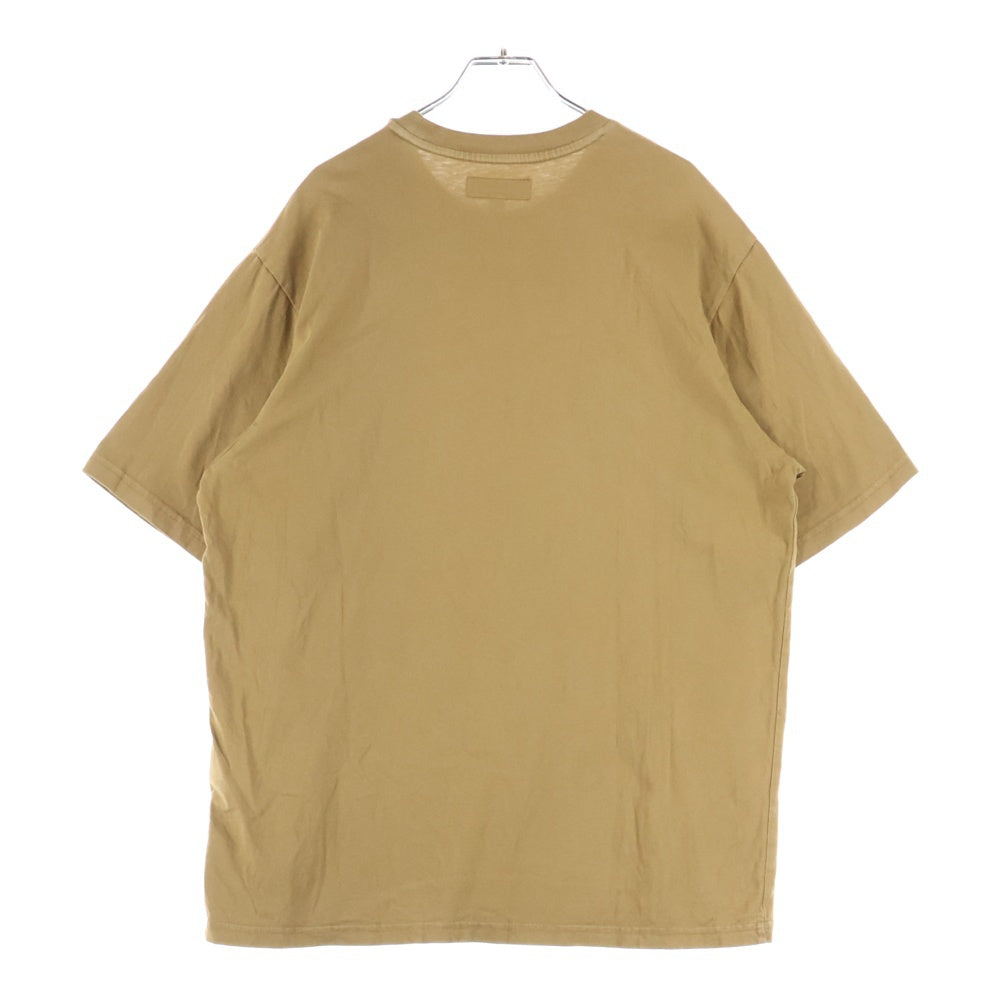 SUPREME(シュプリーム) 25SS Warm Up Washed S/S Top ロゴエンブロイダリー ウォームアップ ウォッシュド クルーネック 半袖Tシャツ カットソー ブラウン