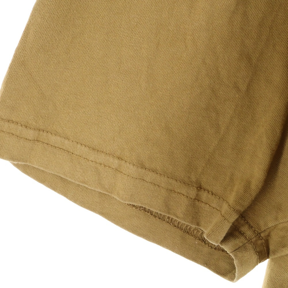 SUPREME(シュプリーム) 25SS Warm Up Washed S/S Top ロゴエンブロイダリー ウォームアップ ウォッシュド クルーネック 半袖Tシャツ カットソー ブラウン