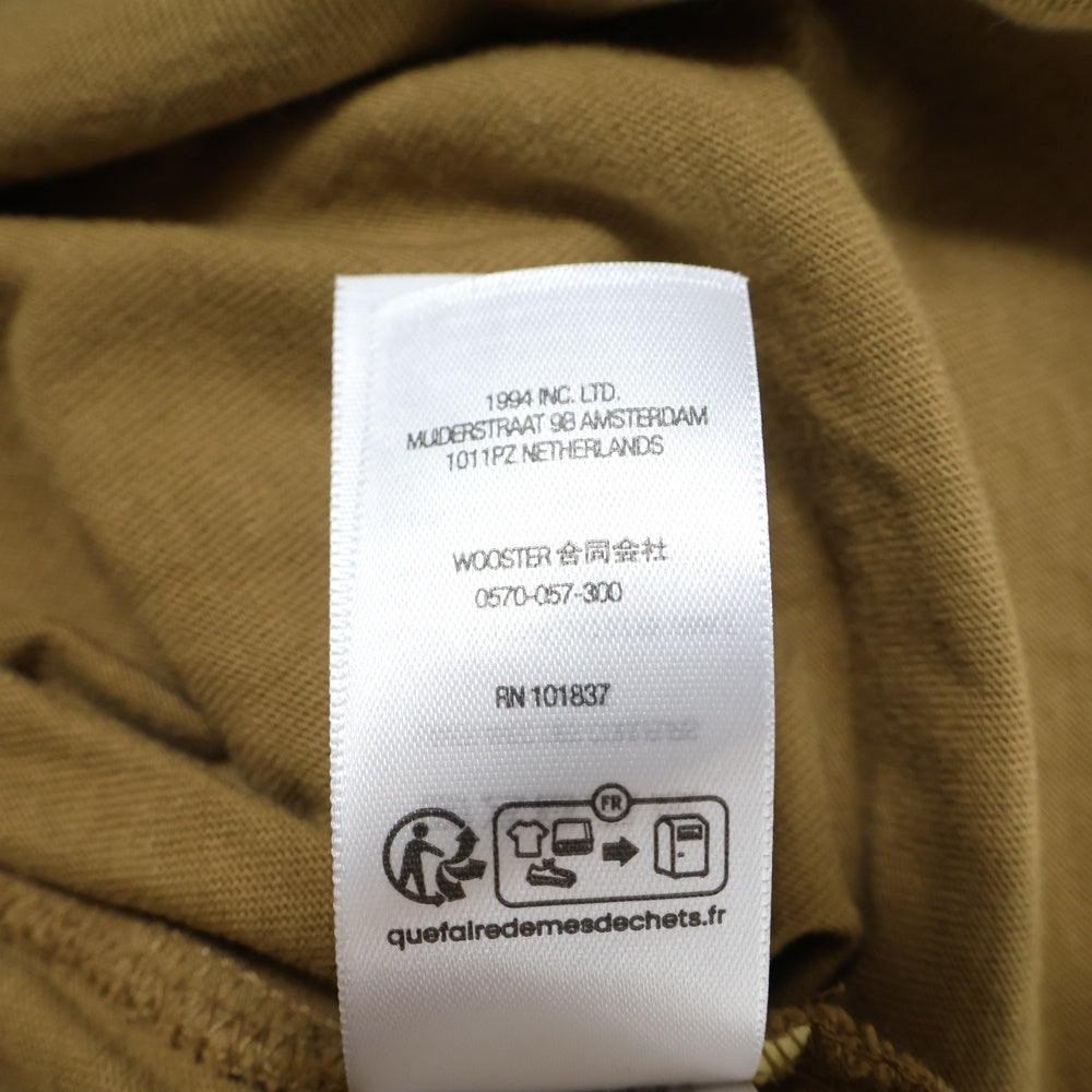 SUPREME(シュプリーム) 25SS Warm Up Washed S/S Top ロゴエンブロイダリー ウォームアップ ウォッシュド クルーネック 半袖Tシャツ カットソー ブラウン