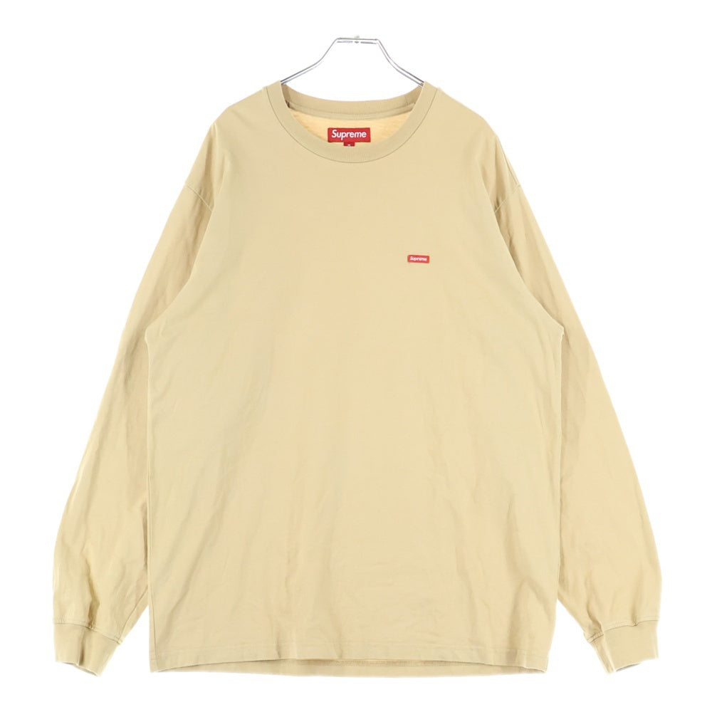 SUPREME(シュプリーム) 24AW Small Box Tee スモール ボックスロゴ パッチ クルーネック 長袖Tシャツ カットソー ブラウン