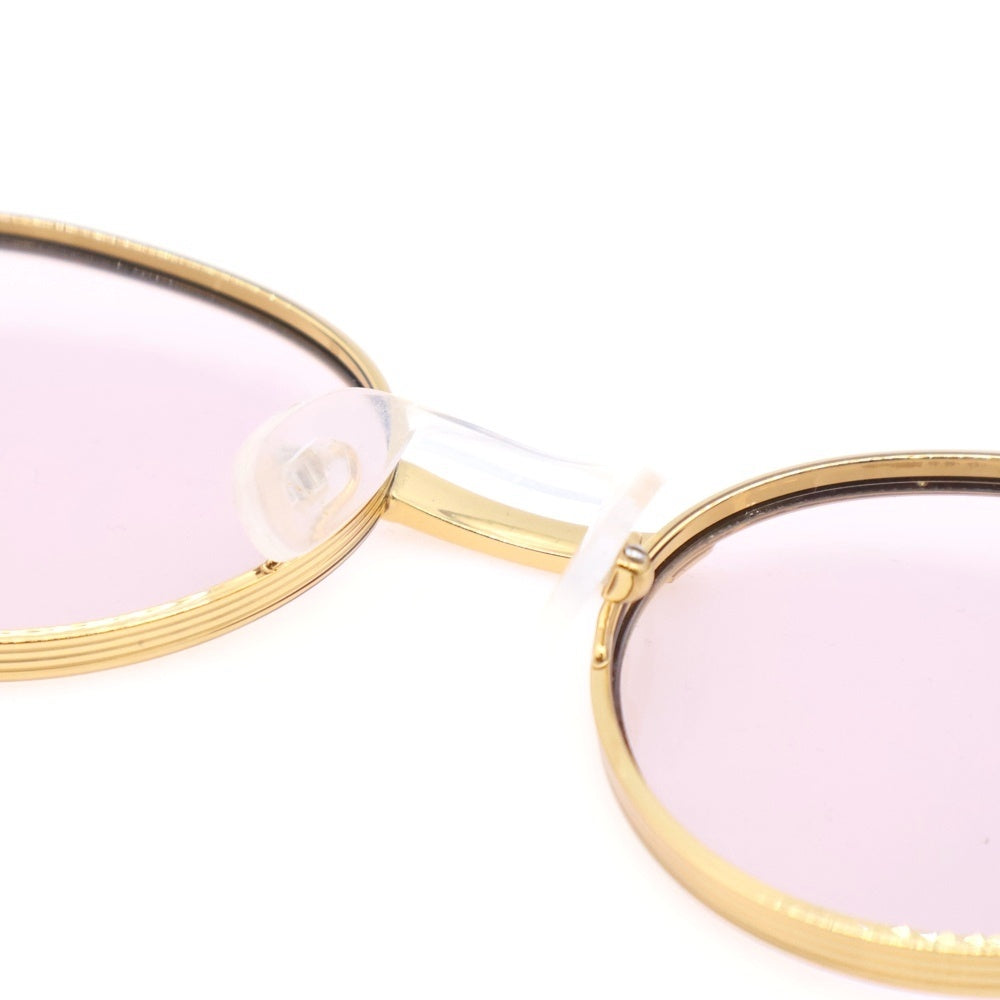 GUCCI(グッチ) ロゴ刻印 ボストンフレーム カラーレンズ サングラス メガネ ゴールド GG0872S