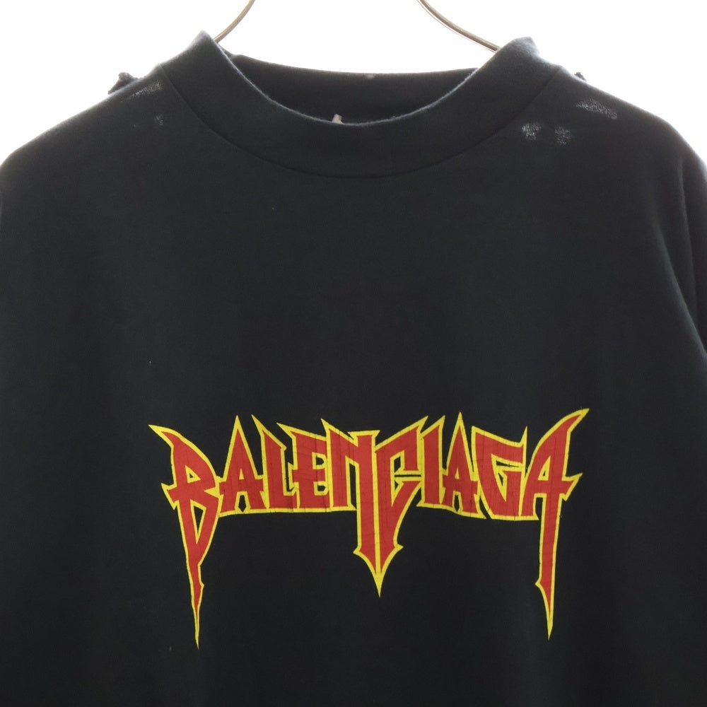 バレンシアガ メタル　ロングスリーブTシャツ BALENCIAGA 【値下げ】BALENCIAGA Metal Oversized Long Sleeve Tee